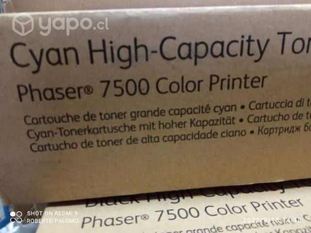 Toner phaser xerox 7500 colores originales