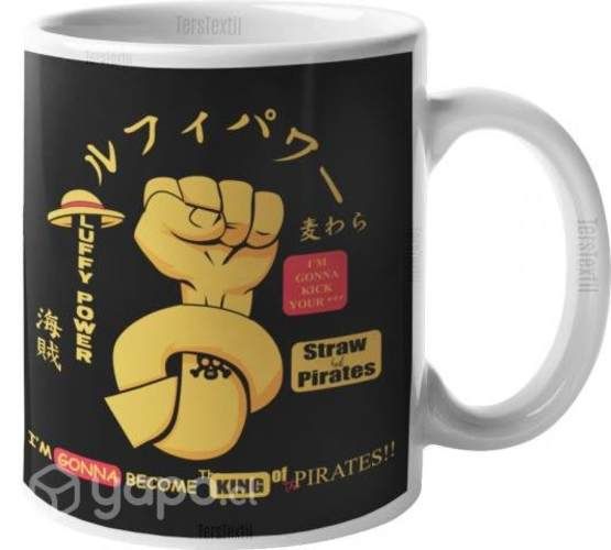 Tazón Taza Lufy Goma One Piece Anime Mangas Ters