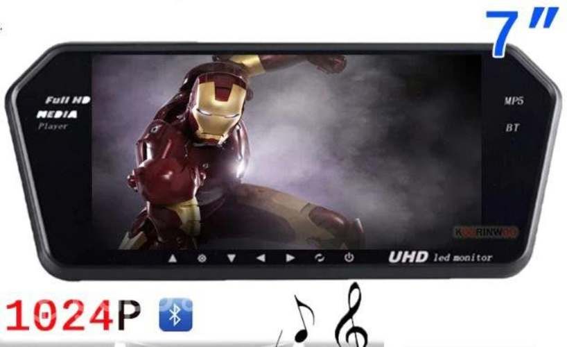 Monitor Multimedia Para Espejo Auto 7" Touch Usb