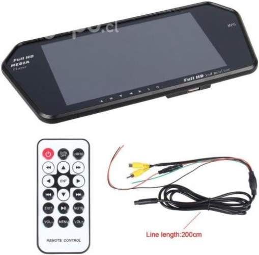 Monitor Multimedia Para Espejo Auto 7" Touch Usb