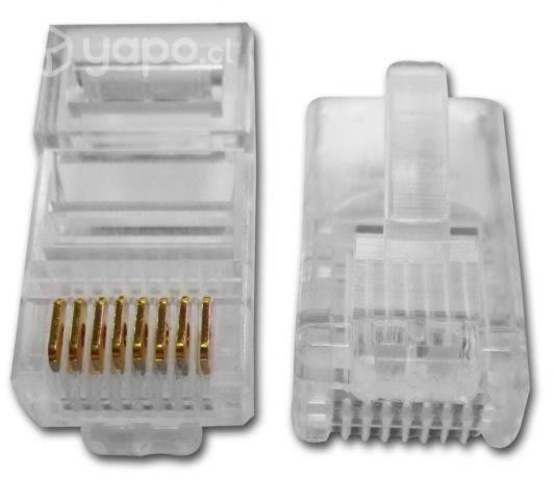 Conector rj45 cat5e , 100 uni