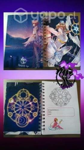 Agenda de Sakura con stickers. Mimiresinkyu