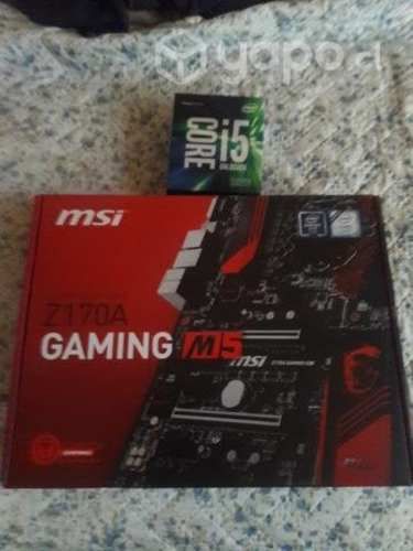 Placa Madre MSI Z170 Gaming M5 + Proce I5 6600K