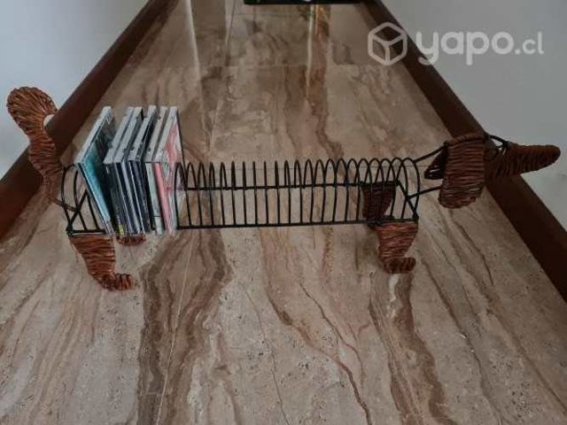 Porta CD metal forma de perro