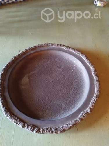 Bandeja redonda antigua