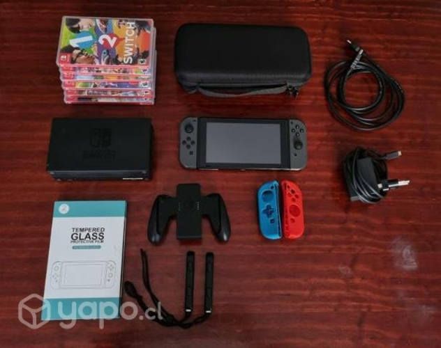 Nintendo Switch + 6 juegos y otros