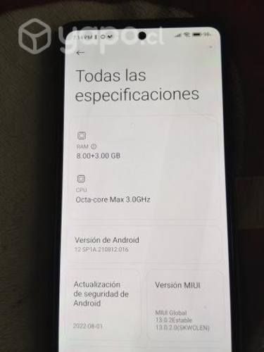 Xiomi 11t 5g 8 gb de ram