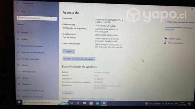 HP Netbook como nuevo