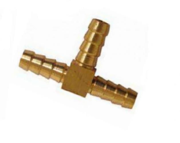 Tee bronce manguera de gas