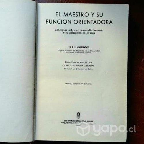 Libro El Maestro y su función orientadora