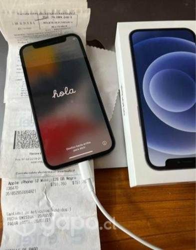 Iphone 12 mini black 128gb impecable