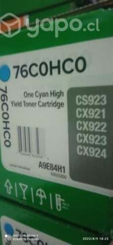 Toner lexmark 76c0hc0 cyan original de alta