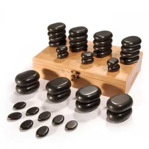 36 Piedras Calientes de Basalto Masajes y Terapias