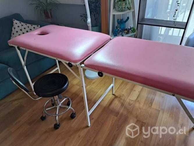 Camilla + silla + luz led