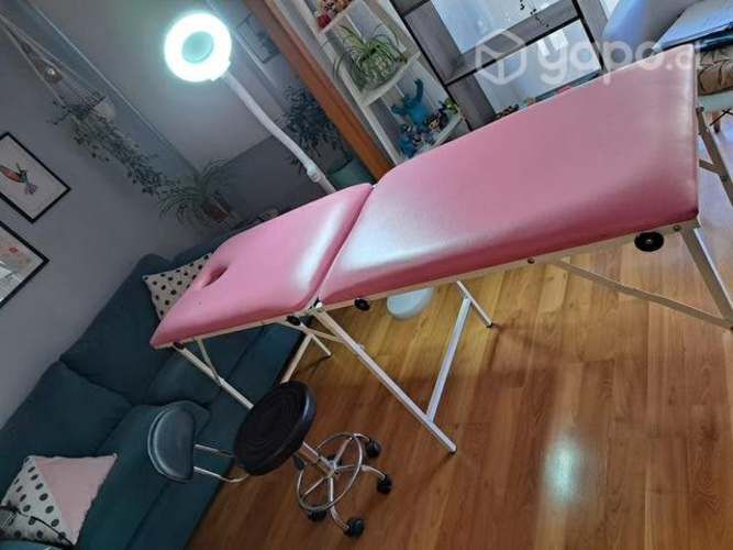 Camilla + silla + luz led