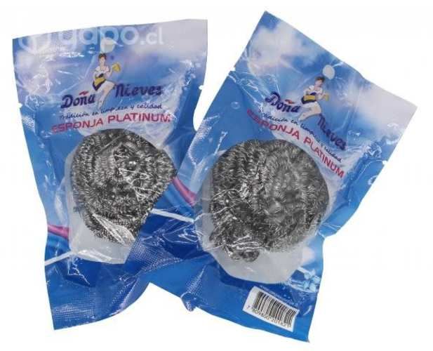 Virutilla metalica plateada