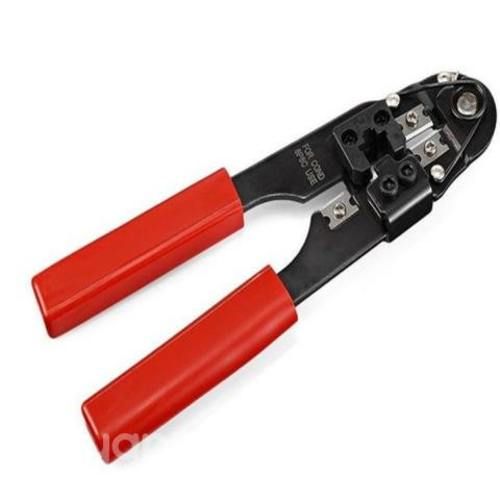 Crimpeadora rj45 metalica. color rojo