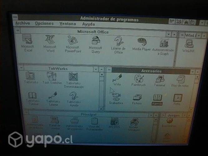 Computador notebook compaq antiguo