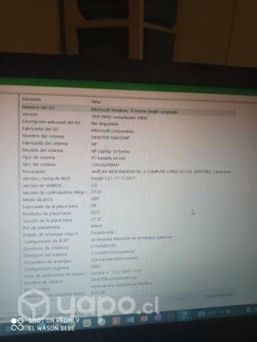 Notebook HP Laptop 2017