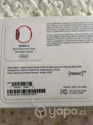 Reloj Apple Watch generación 6
