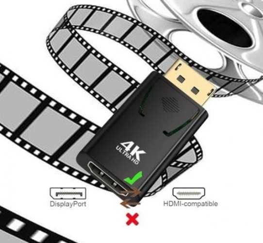 Adaptador Puerto DisplayPort macho a HDMI hembra