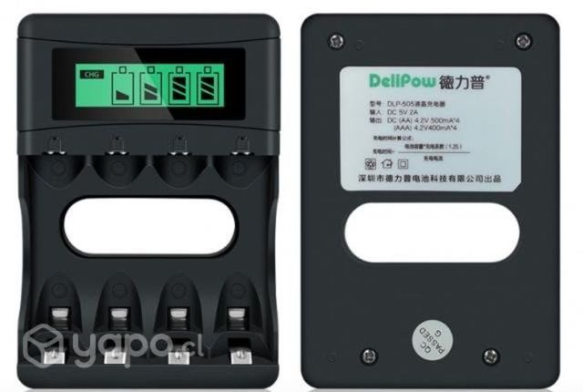 Cargador de pilas recargables aa y aaa