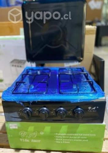 Cocina Encimera a Gas 4 Platos y Patas
