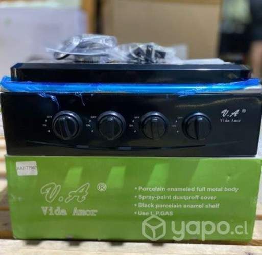 Cocina Encimera a Gas 4 Platos y Patas