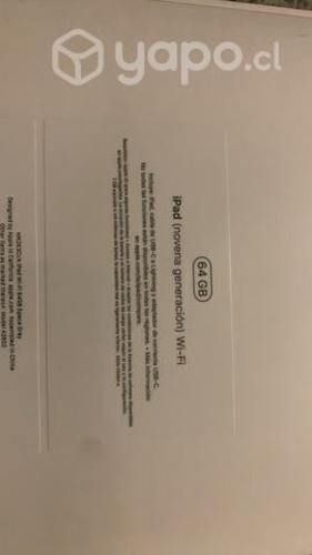 Apple iPad de 10,2 Wifi 64GB (9na generación)