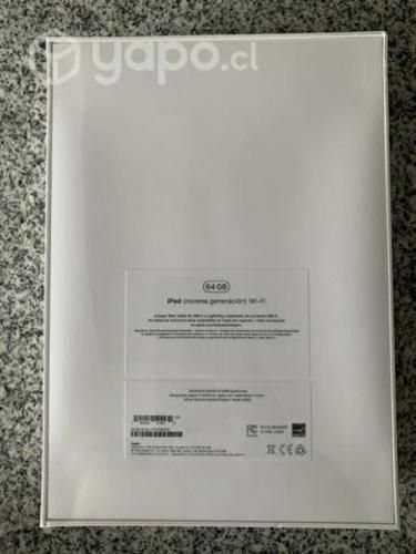 Apple iPad de 10,2 Wifi 64GB (9na generación)
