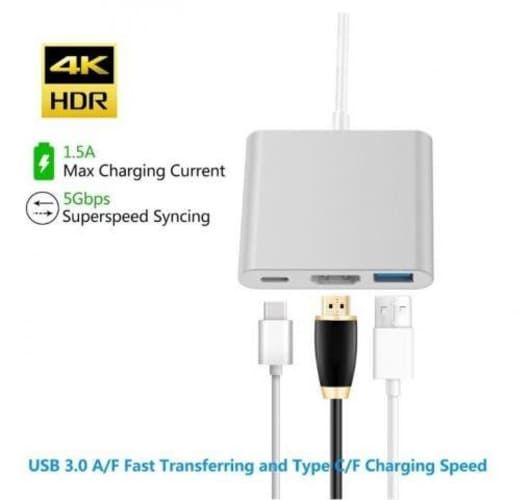 Adaptador Usb 3.1 Tipo C Usb 3.0 Hdmi