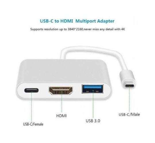 Adaptador Usb 3.1 Tipo C Usb 3.0 Hdmi