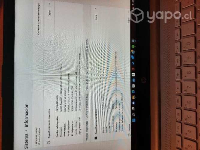 Notebook HP Intel i3-1005G1 Décima generación