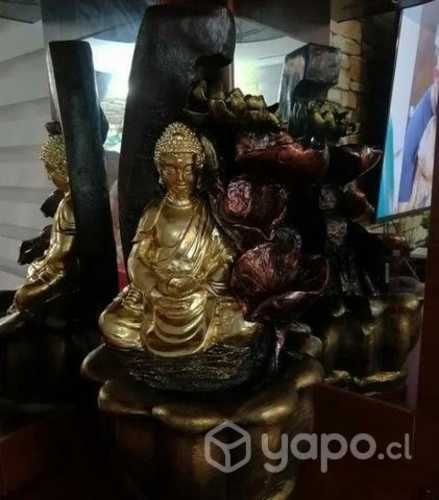 Buda cascada 70 cm figura de yeso
