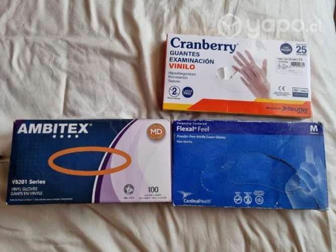 Guantes vinilo y nitrilo