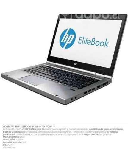 HP Elitebook Reacondicionado 8460P Intel Core i5