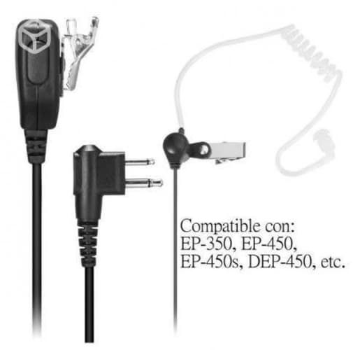 Audífono con Micrófono Para Radios Motorola