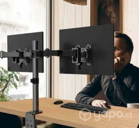 Soporte De Mesa para Monitor Doble Brazo Articulad