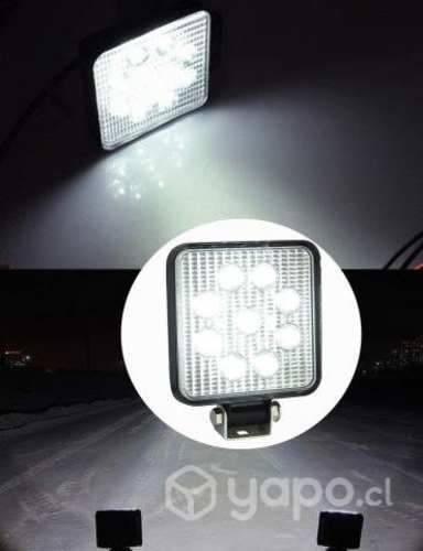 Foco Led Neblinero 27W Cuadrados 9 LED 12V 24V