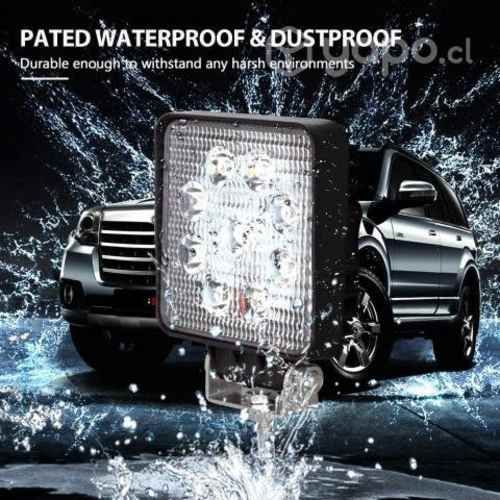 Foco Led Neblinero 27W Cuadrados 9 LED 12V 24V