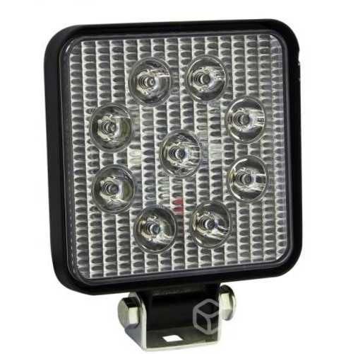 Foco Led Neblinero 27W Cuadrados 9 LED 12V 24V