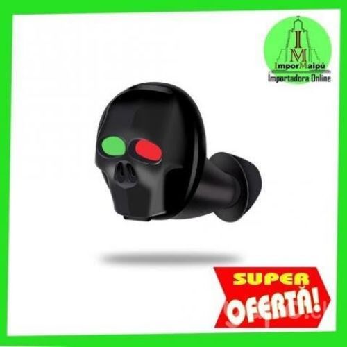 Audífono (1) Bluetooth Calavera 5hrs Auricular Rec