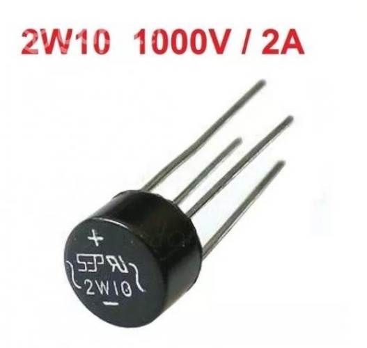 Puente Diodos Rectificadores 2w10 / 1000v. / 2a.(