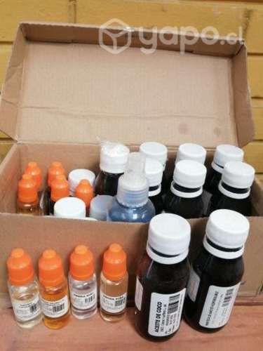 Aromas, vitaminas y colorantes uso cosmético