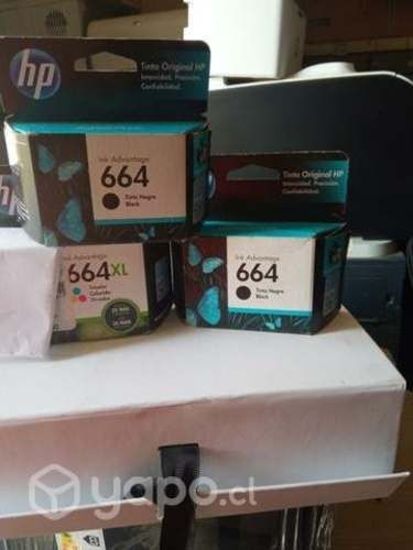 Tres tintas HP 664 color es XL