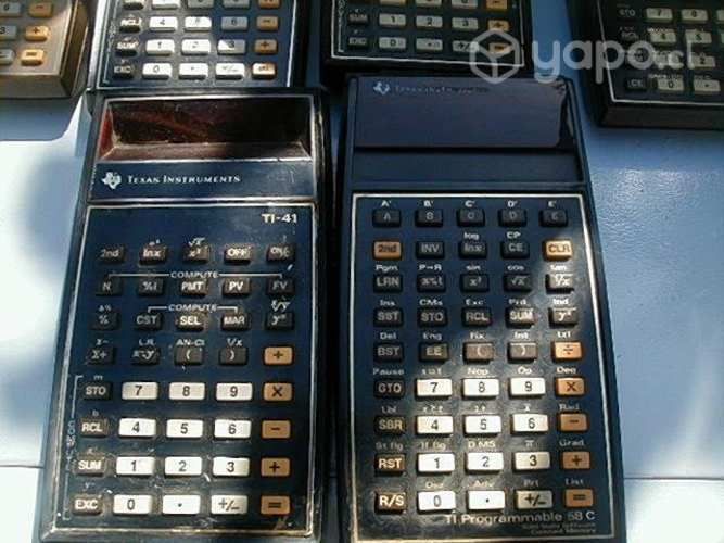 Calculadoras antiguas texas