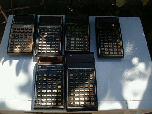 Calculadoras antiguas texas