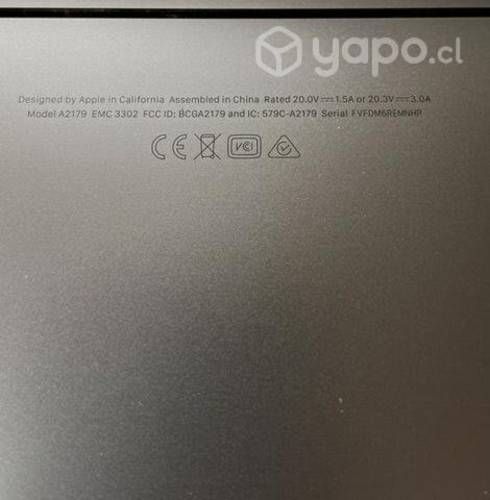 Macbook Air Dañado (retina, 13-inch, 2020)