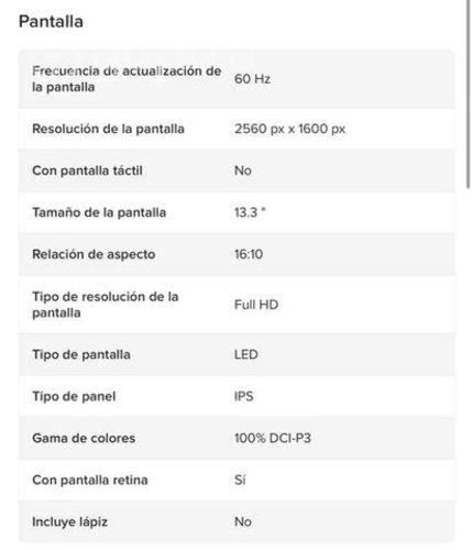 Macbook Air Dañado (retina, 13-inch, 2020)