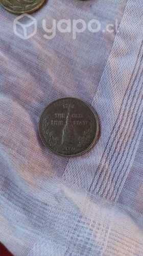 Moneda antigua Maryland 1788